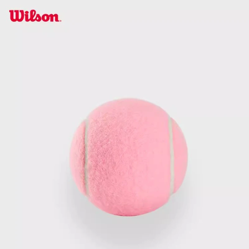 Wilson Professioneller Tennis-Trainingsball für Anfänger, hohe Elastizität, für Indoor-Sportarten, wettbewerbsfähige Bälle, Zubehör, Rosa