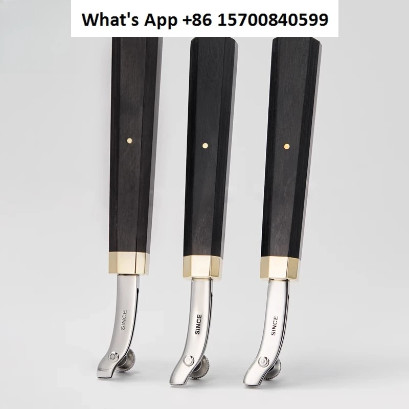 Leather Art Leather Goods Hand Tools Leather Edge Adjustable Wooden Handle Groove Press Multifunctional Scribe
