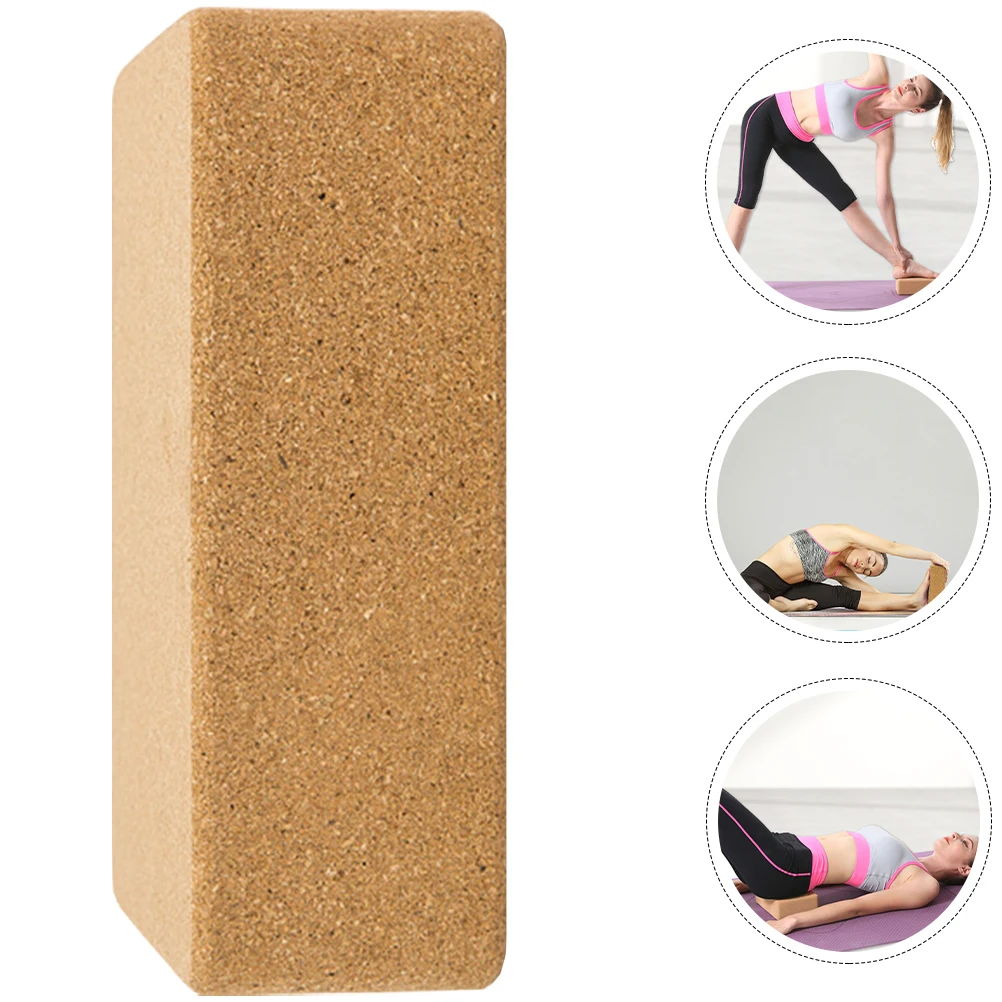 Cork Yoga Straps For Stretching Block Dancing Training Brick High Density Equipment Fitness Used Dance Fitness Training Brick