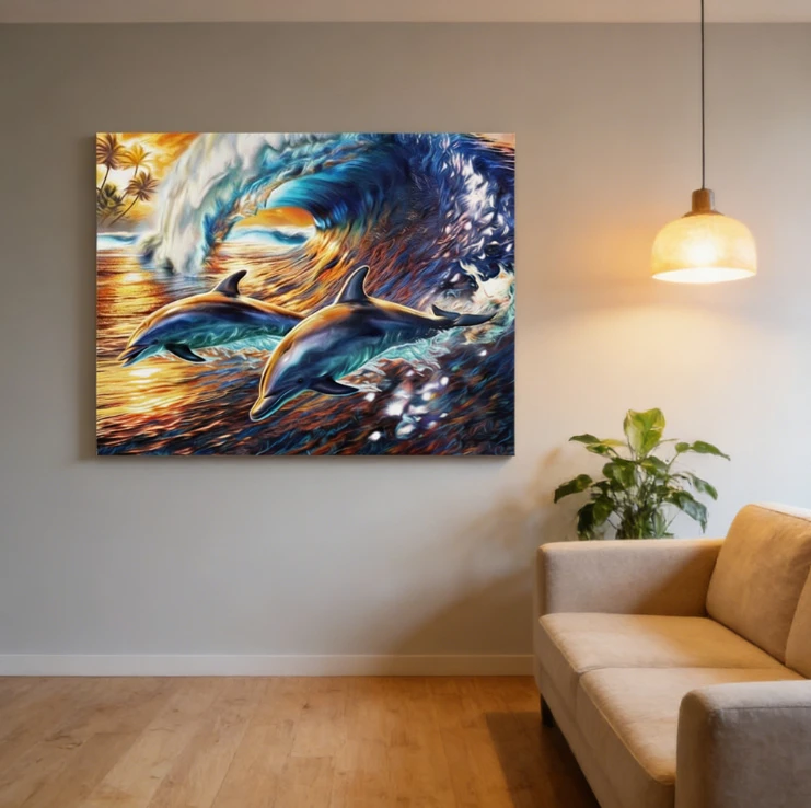 

Пазлы-головоломки 500/1000/1200/2000 элементов: Красивые животные, дельфины, игры для всей семьи, для игровой комнаты, спальни, домашнего декора, подарок