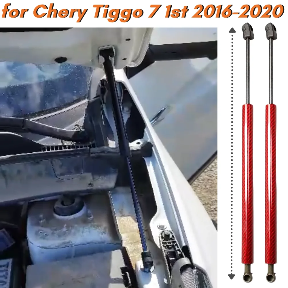 

Qty(2) Hood Struts for Chery Tiggo 7 1st 2016-2020 Front Bonnet Modify Gas Springs Shock Absorbers Lift Supports Dampers