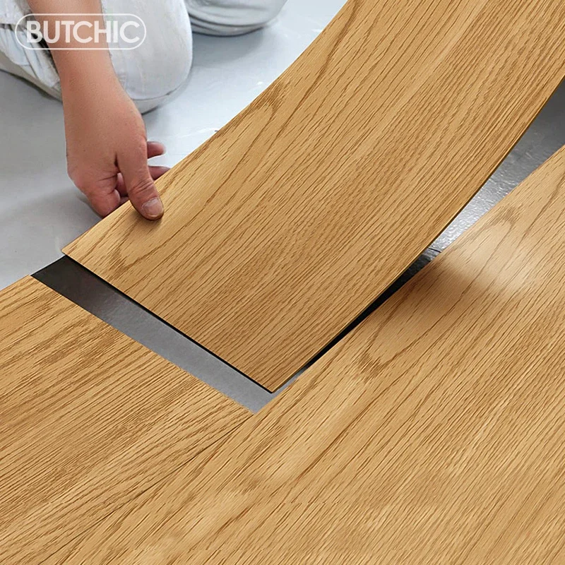 Imagem -03 - Auto-adesivo Piso Adesivo Papel de Parede de Madeira Grossa Adesivo de Parede Impermeável Quarto Resistente ao Desgaste 10 Pcs 3d