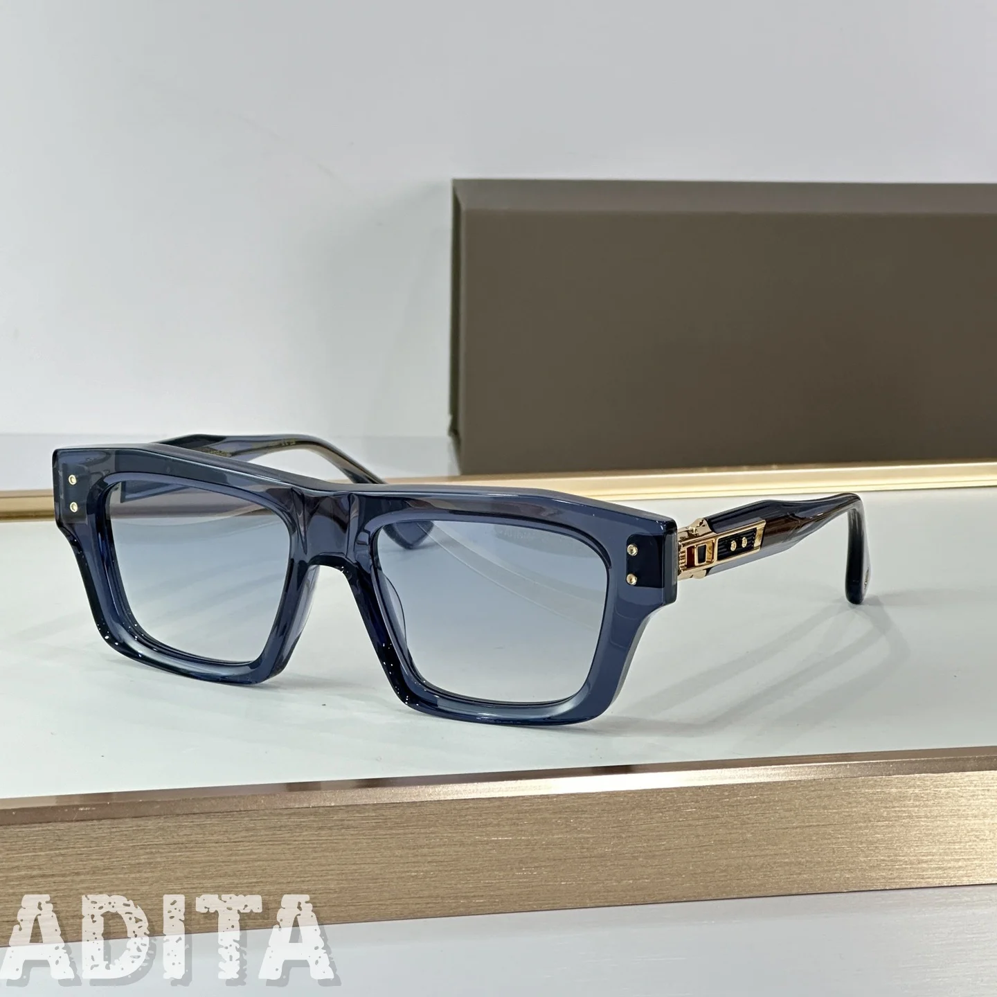 

ADITA GRANDMASTER EIGHT DTS458 Top Quality Sunglasses for Men and Women Luxury Brand Designer Fashion sun glasses UV400 With box