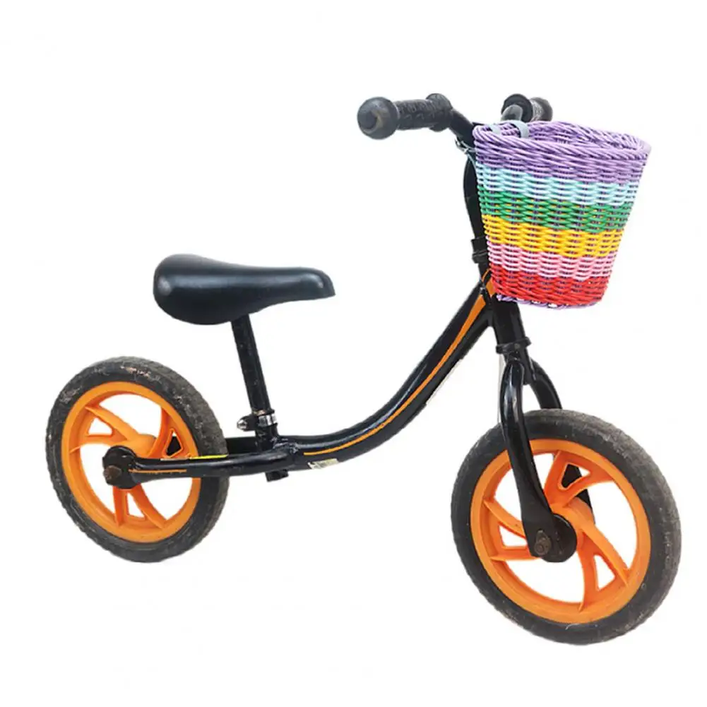 Easy Installation Bike Basket Woven Bike Basket Vibrant Hand-woven Bicycle Basket Spacious Easy-to-install Front for Toddler