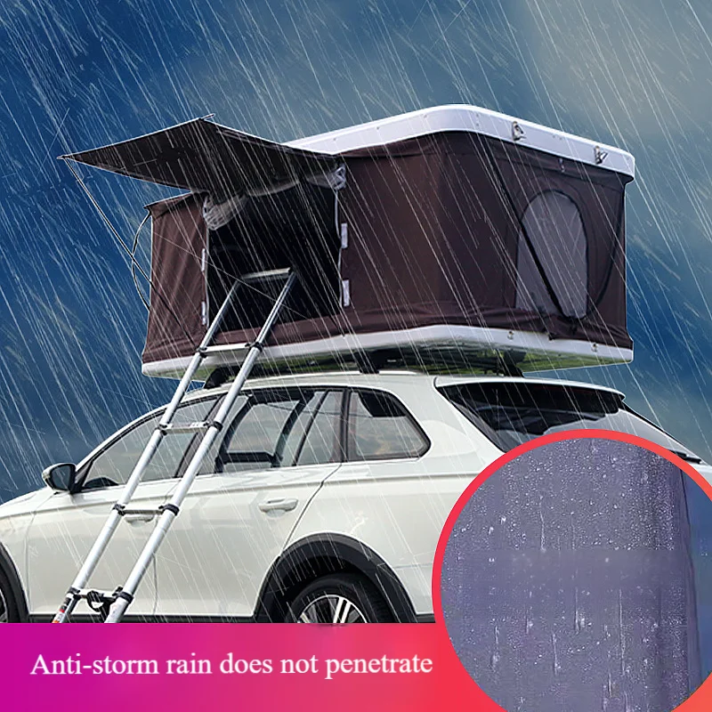 Car Accessories Roof Top Tent With Side Awning Waterproof Vehicle Mounted Camping Shelter