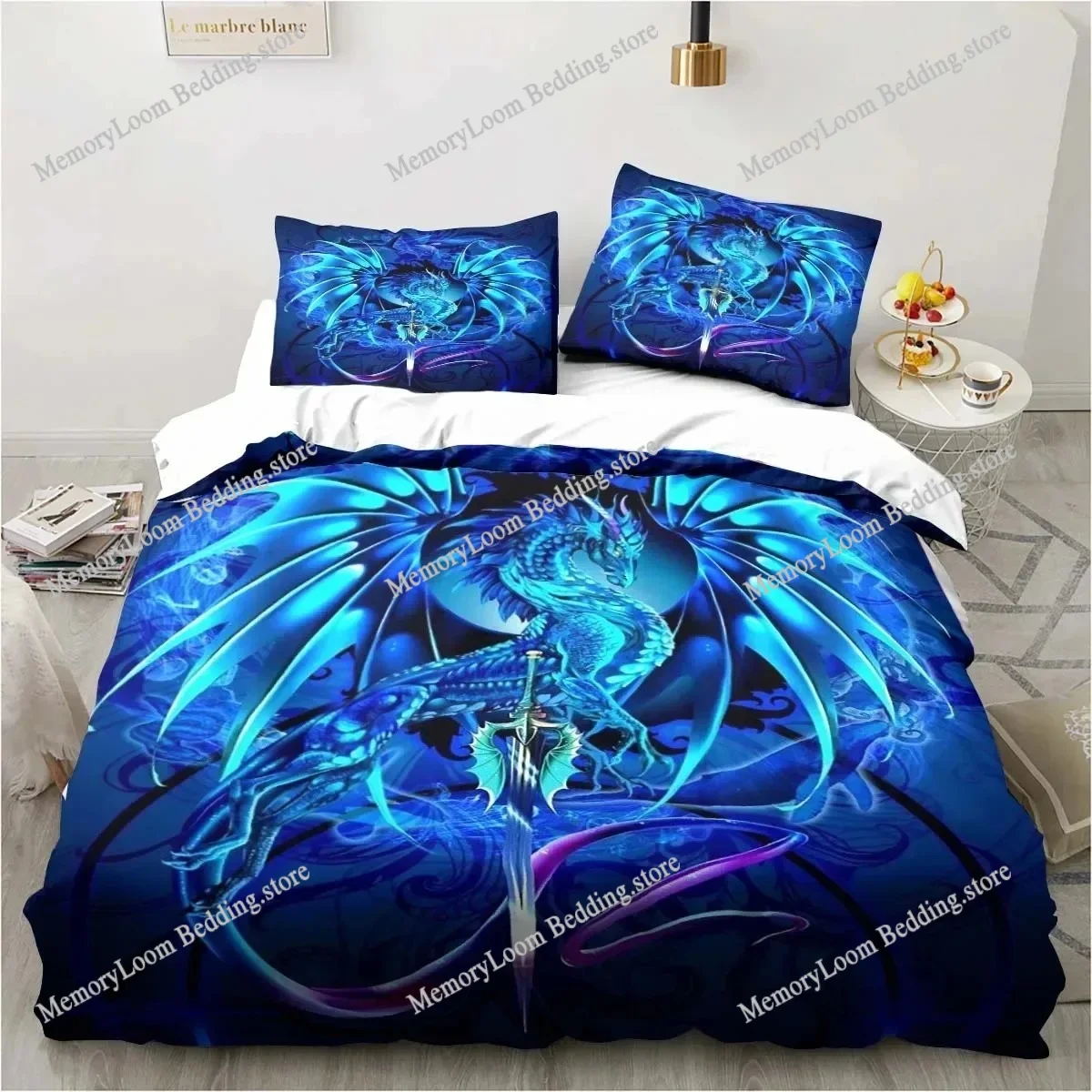 

Dragon Bedding Halloween Magic World Gift Twin Bedding Set Comforter Set Bed Duvet Cover Double King Cover