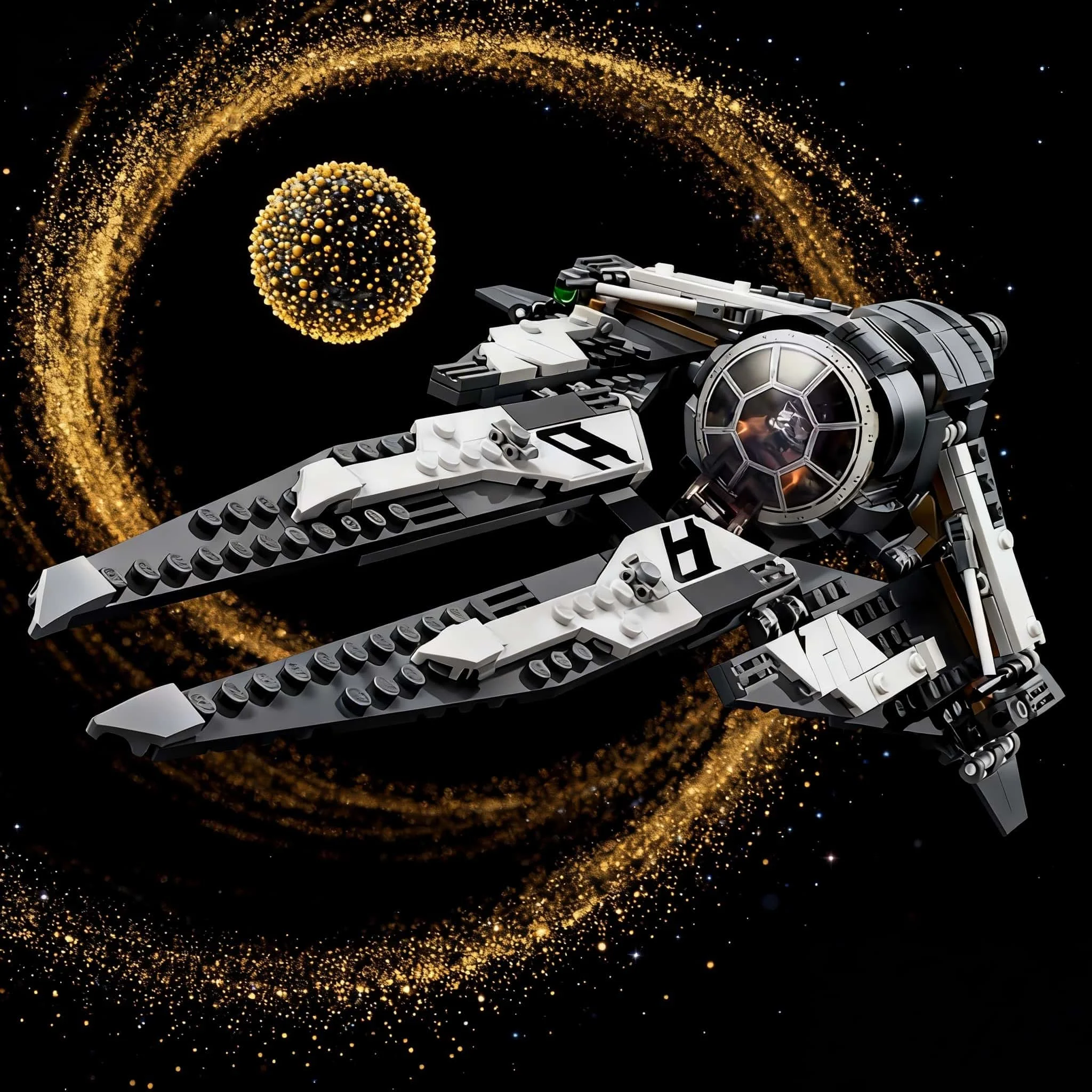 

Modelo negro 2026 nuevo MOC396pcs ensamblaje modular refinado universo robot espacial regalo de vacaciones para adultos