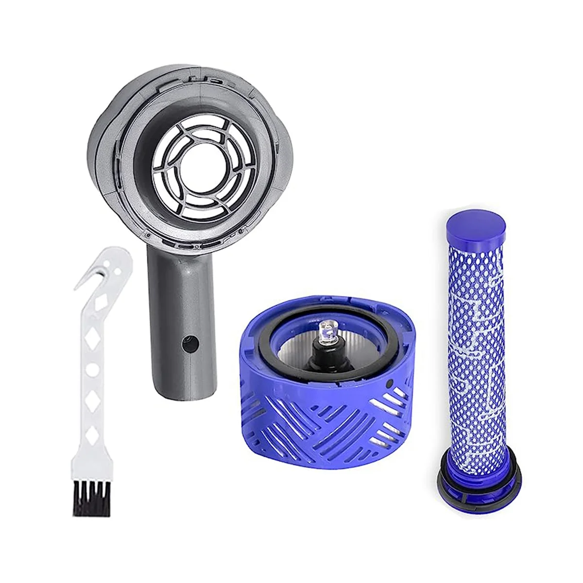 مناسبة لملحقات المكنسة الكهربائية V6 DC59 // 58/63/74 الغطاء الخلفي للمحرك الغطاء الواقي الأجزاء البلاستيكية