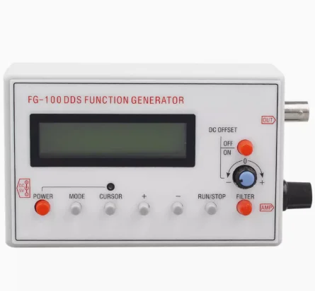 FG-100 1 Гц-500 кГц функция DDS генератор сигналов счетчик частоты модуль источника сигнала синусоидальный квадратный треугольный пилообразный сигнал