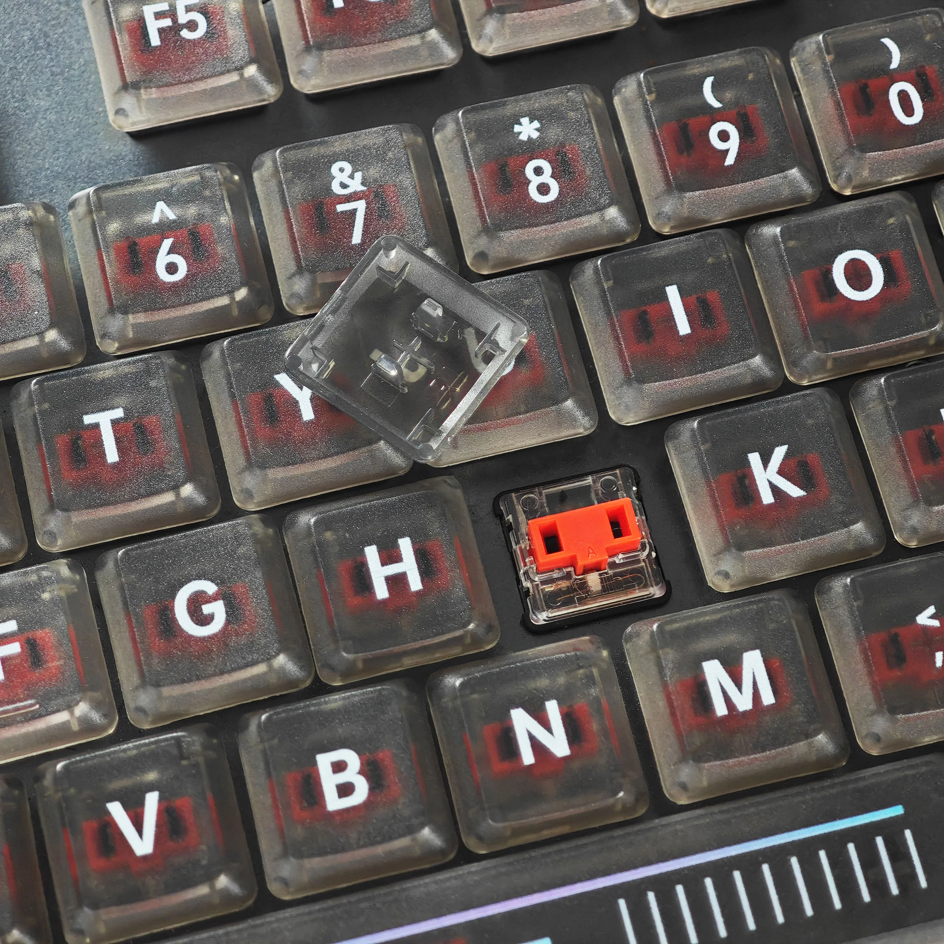 Imagem -06 - Fearless e Strike Material de pc Retroiluminado Keycap Faça Você Mesmo Compatível para Logitech G813 G815 G913 G915 G913 Tkl G915 Tkl Teclado