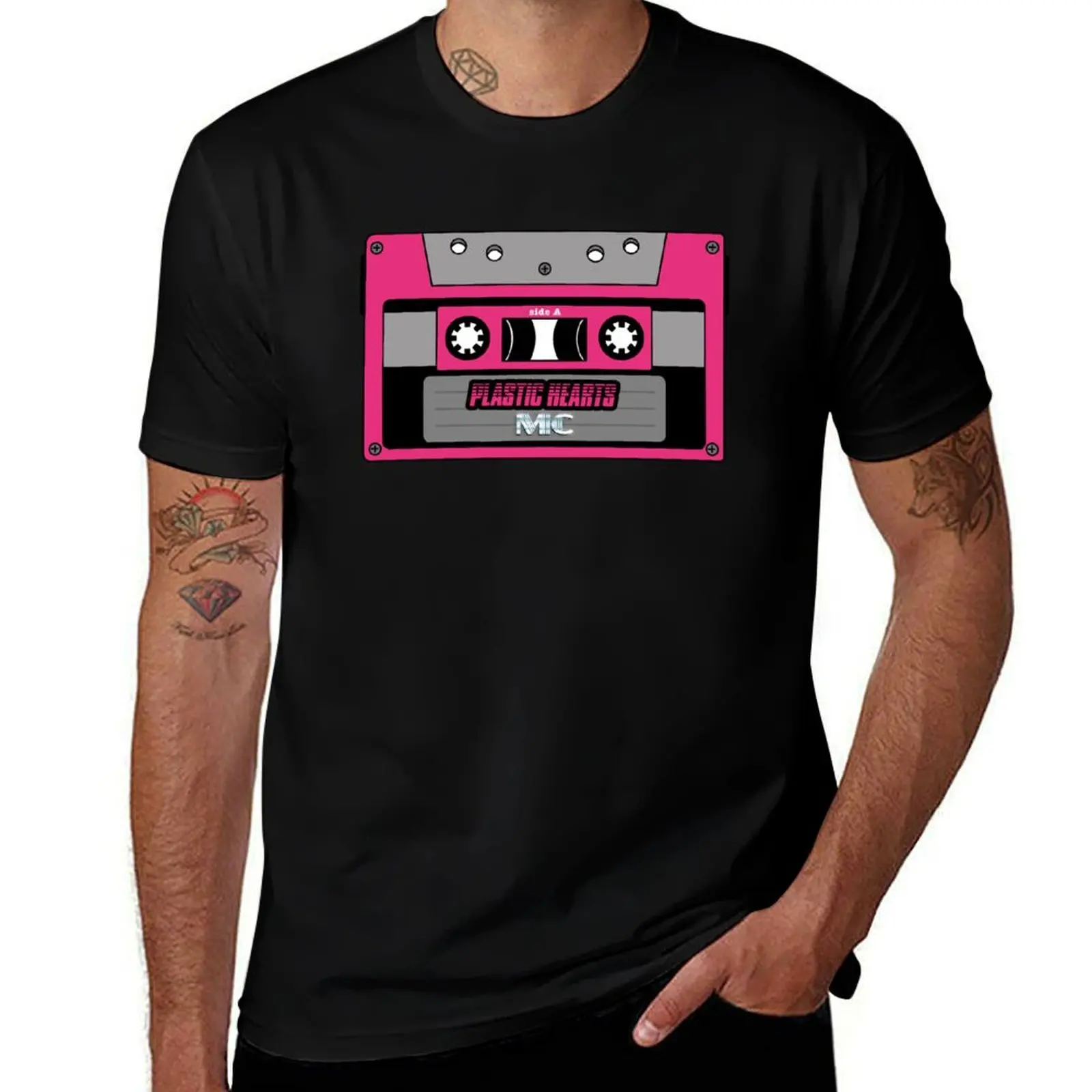 Mixtape album Plastic Hearts Miley Cyrus T-Shirt cotton t-shirt plain for man package T-Shirt