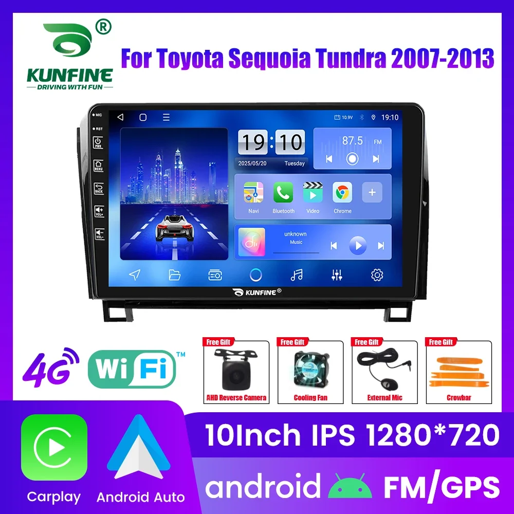 

10,33 "Android автомобильное радио для Toyota Sequoia Tundra 2007-2013 GPS-навигация видеоплеер мультимедиа Carplay Android авто стерео
