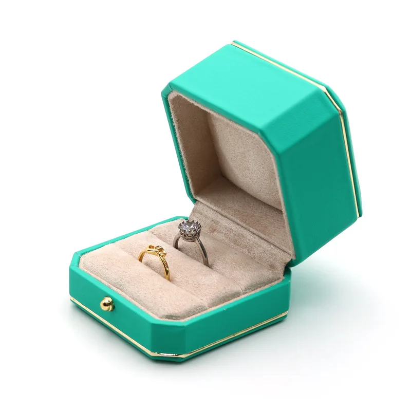 

Octagonal Jewelry Box Pu Leather Necklace Box Pu Leather Jewelry Box Pink For Organizing Jewelry Storage Travel Display