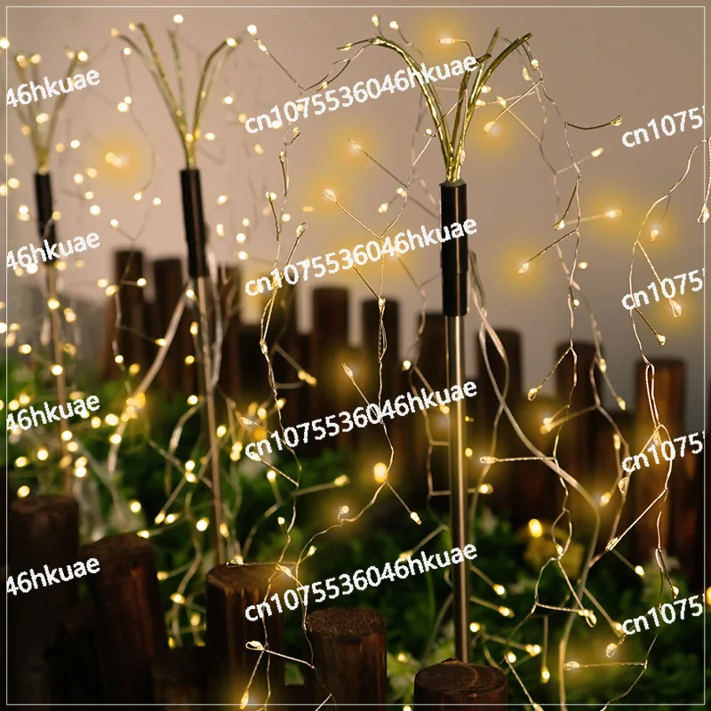 Solar Firecracker Lights One To Four 400 Lights Indoor and Outdoor Decoration Courtyard Balcony Lawn Star