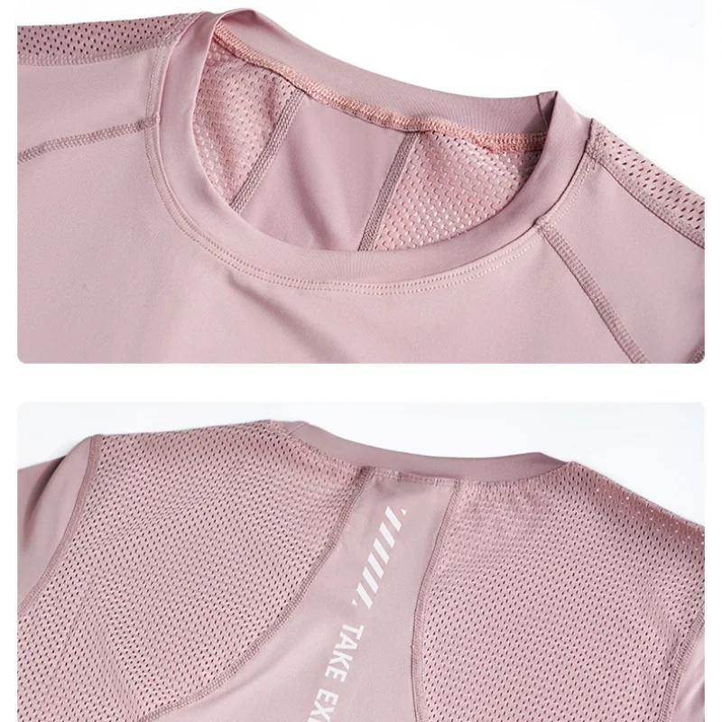 DRUR Summer Lightweight Running T Shirt Women Quick Dry Gym Workout Top Breathable Loose Fit Sports Tee Activewear Yoga Clothes view 5