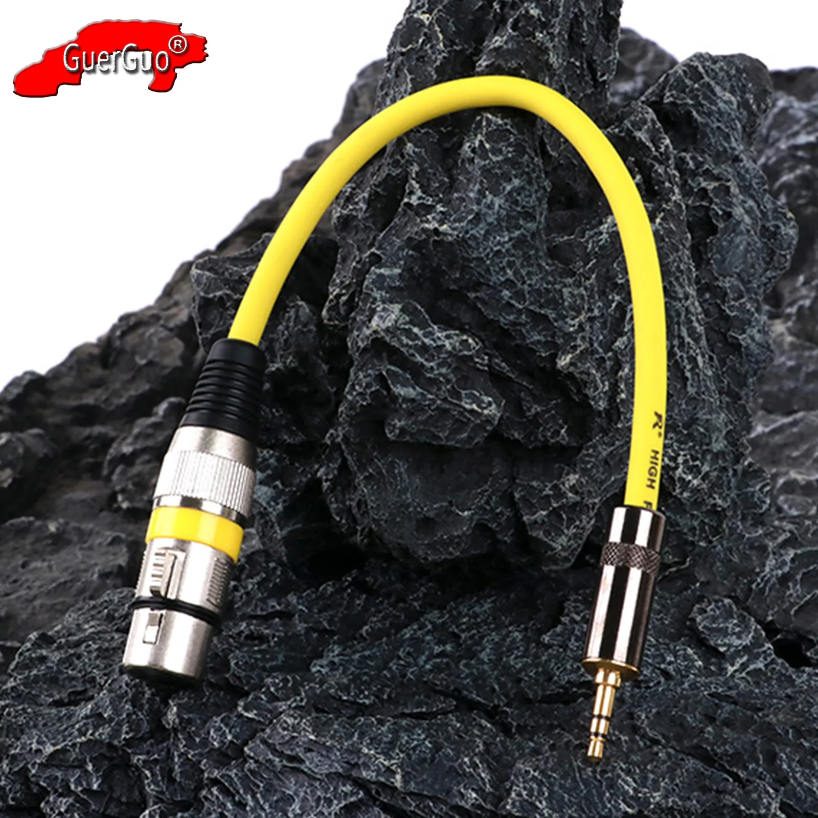 

3Pin XLR Female to 3.5mm TRS Male Jack Audio MIC Extension Cord for Phone Speaker Amplifier Mixer HiFi XLR to 3.5mm AUX Cable