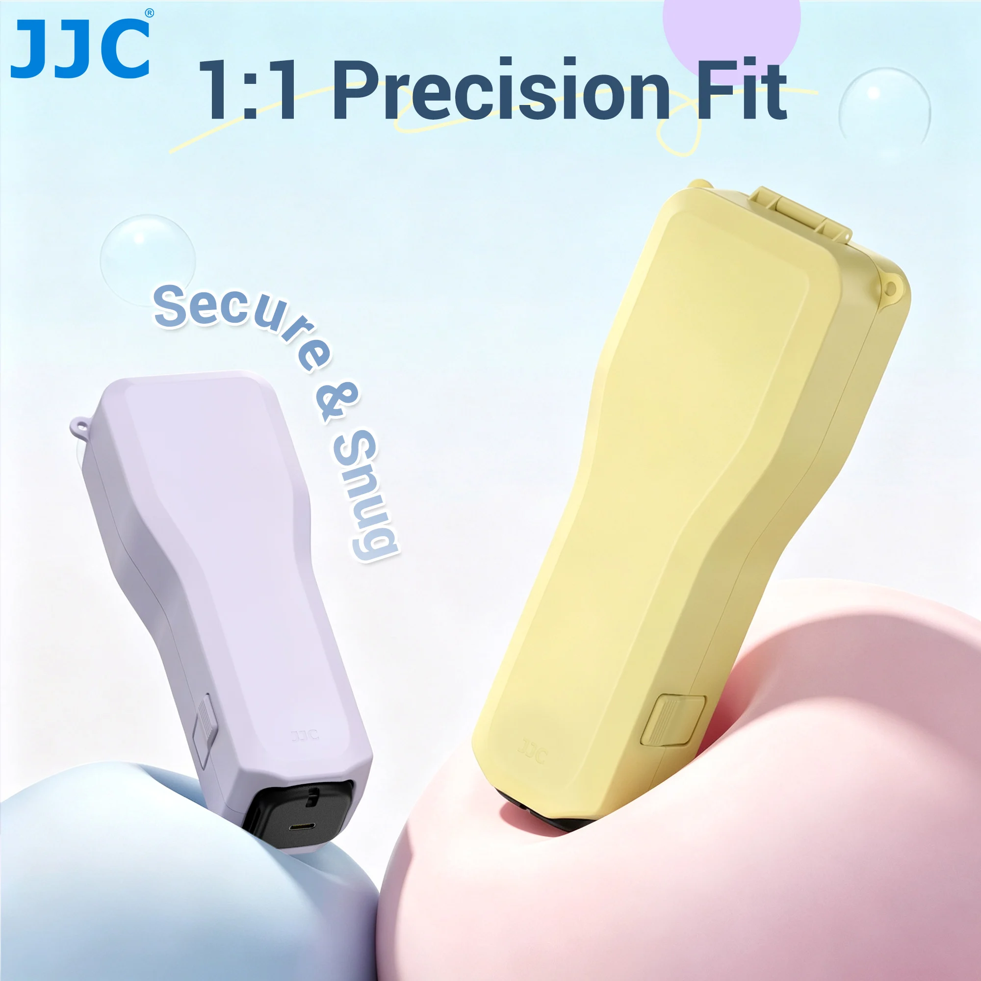 JJC Upgraded Insta360 Luna Ultra Case Compact Case Thicken Silicone Pads Solid Protection w 2 TF Card 4 Magnetic Filter Slots