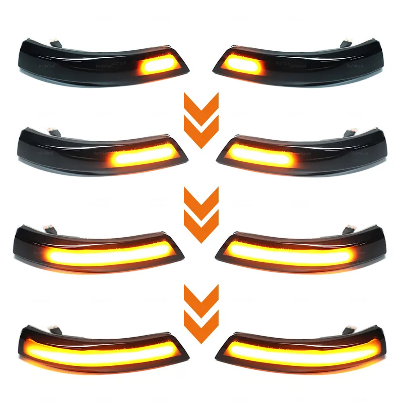 

For Ford Focus Mk2 Mk3 Mondeo Mk4 LED rearview mirror streamer water steering signal light Side Mirror Turn Signal Blinker