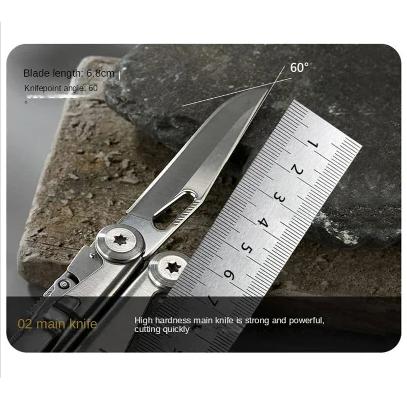 SWISS TECH 18 In 1 Multitool Folding Pliers Multi-functional Combination Tool Knife Scissors EDC Outdoor Equipment