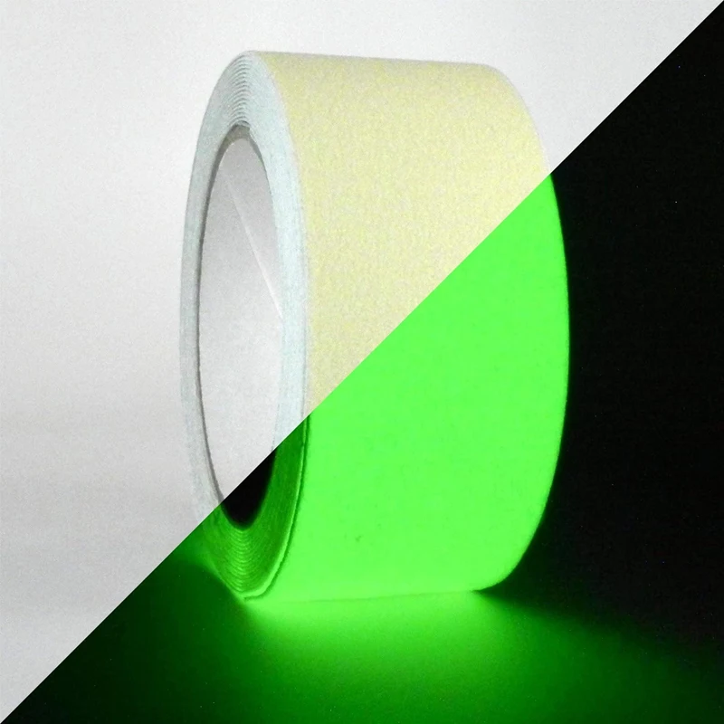 Glow in Dark Green Anti Slip Traction Tape Non-Slip Safety Friction Tape Best Grip Friction Abrasive Adhesive Stairs Tread Step