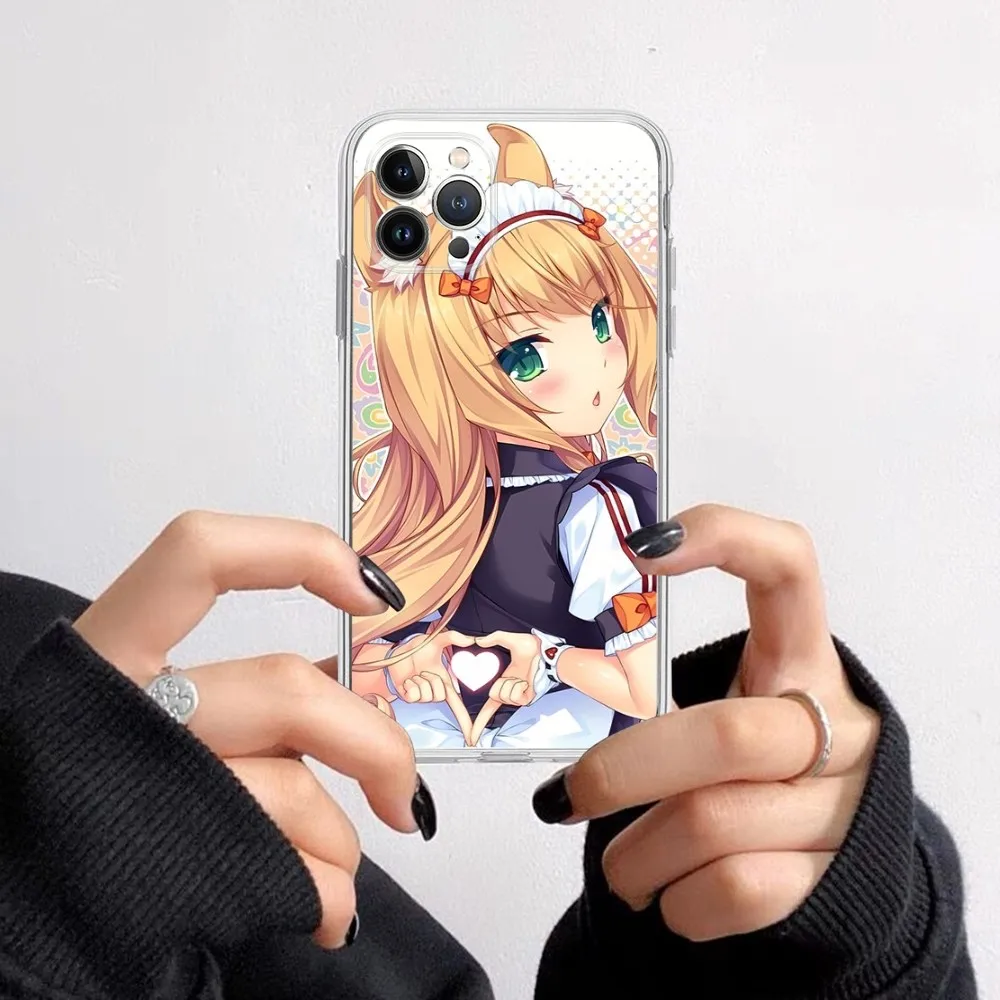 Cartoon Nekopara Phone Case For IPhone 15 8 7 6 6S Plus X SE 2020 XR XS 14 11 12 13 Mini Pro Max Mobile Case