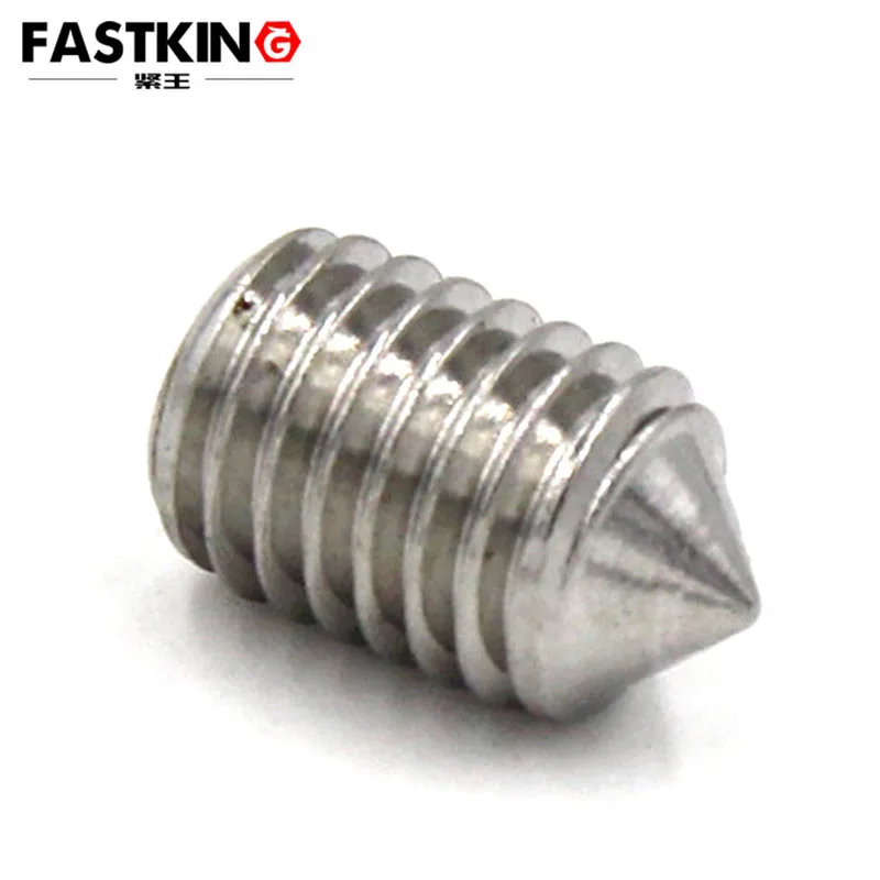 20Pcs/Bag M5 M8 316 Stainless Steel DIN914 Hex Hexagon Socket Set Screw Cone Point Grub Screw