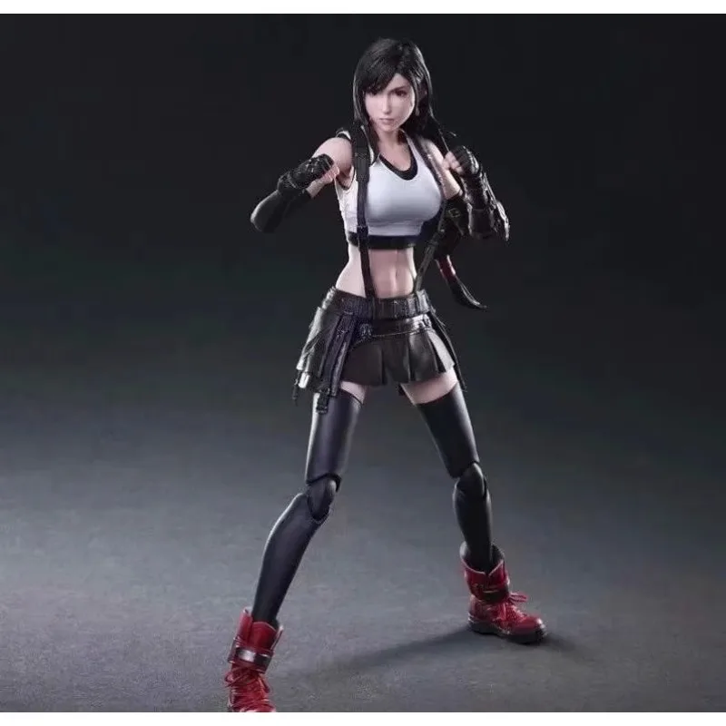 Original SQUARE ENIX PLAY ARTS PA Tifa Lockhart Final Fantasy VII Remake Action Figures Active Joint Model Collectibles Gift