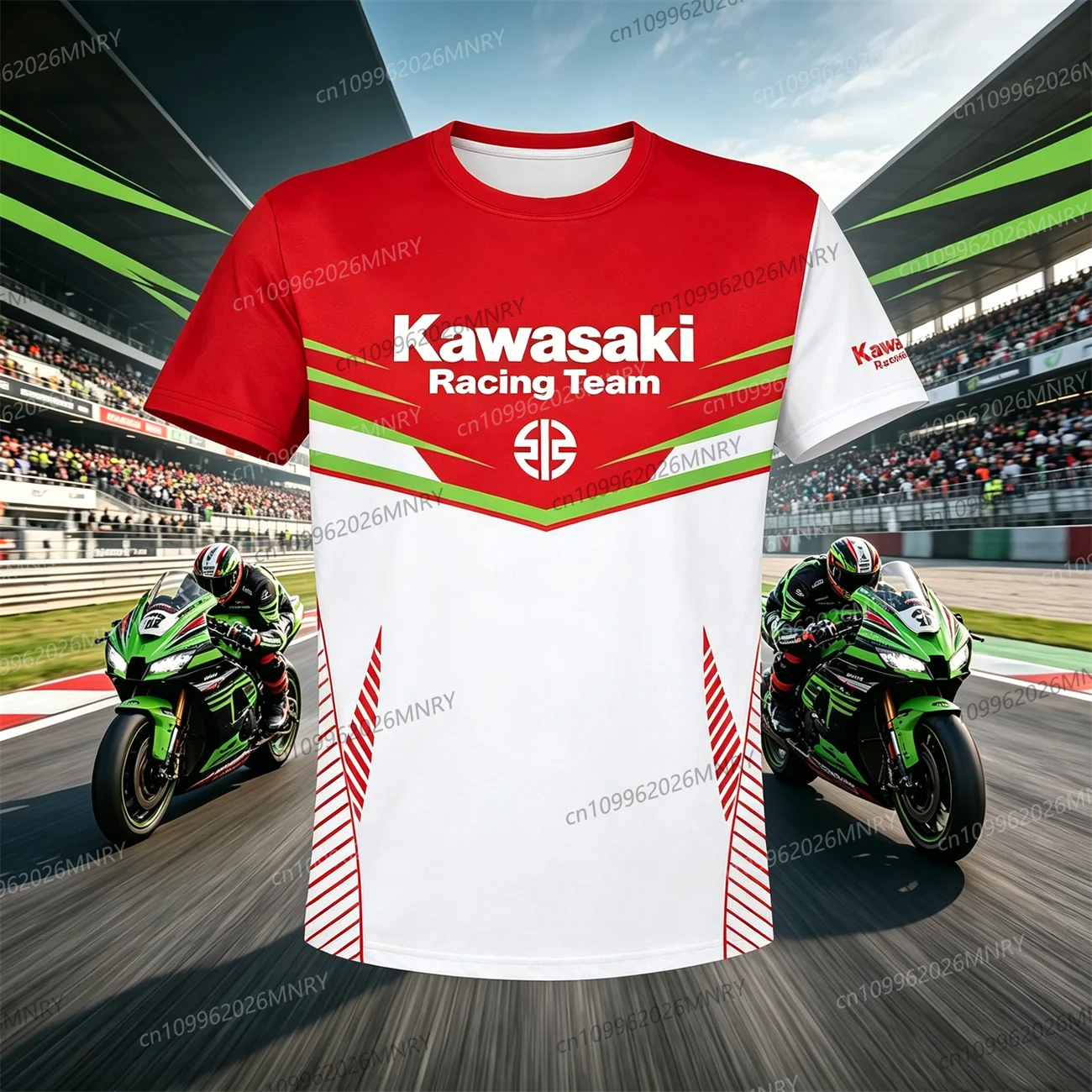 

New Kawasaki T-Shirt Riding T-Shirt Sunscreen Fast Drying Men's clothing 3d Print Women T-shirt Summer T-Shirt Men's Motorcycle