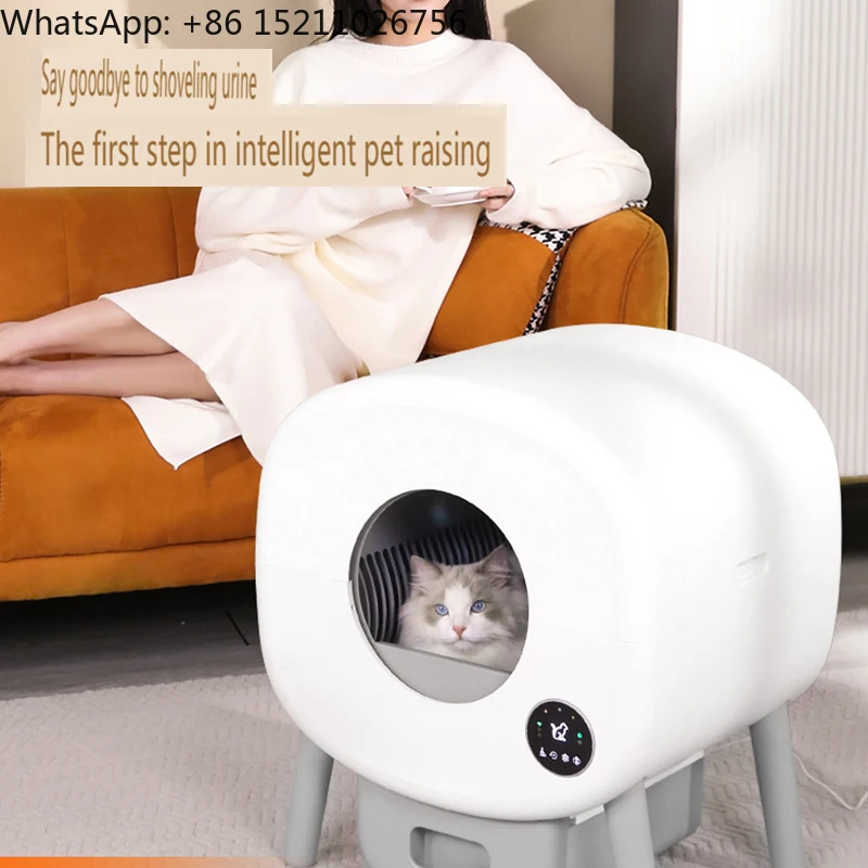 13L Large Capacity App Control Version Enclosed Self Cleaning Automatic Cat Toilet Furniture Smart Intelligent Cat Litter Box