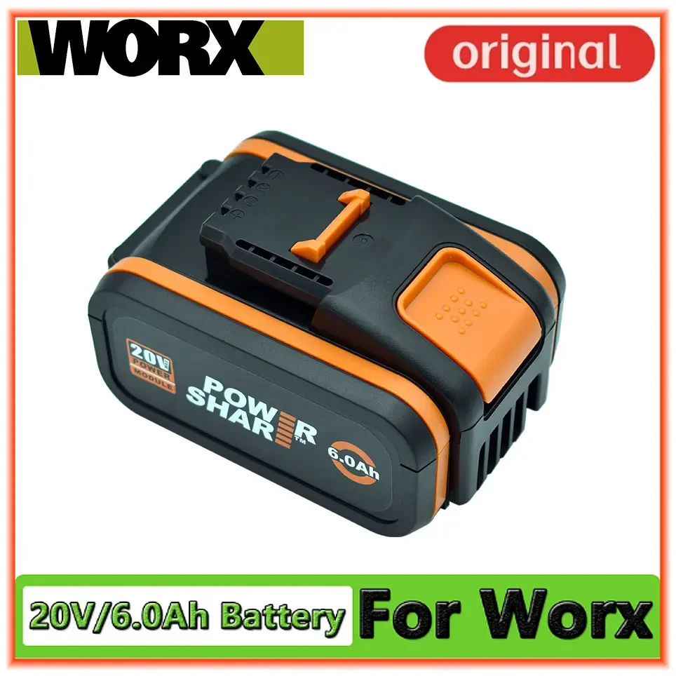 

100% Original Worx WA3553 20V 6.0Ah Battery Cordless Power Tool Spare Batteriies WA3572 WA3553 WX390 WA3551 WX176 WX178 Battery