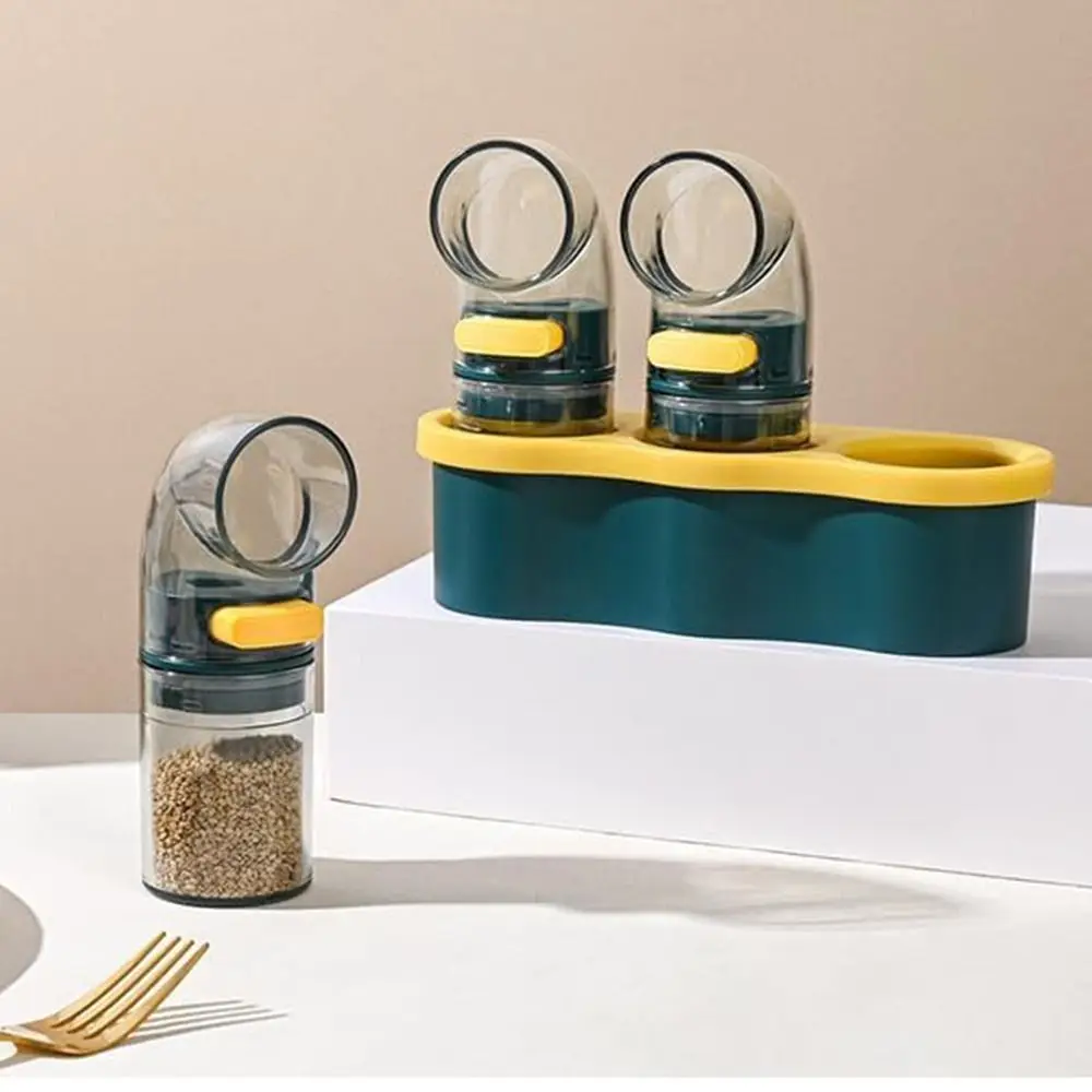 

Plastic 0.5g Metering Salt Dispenser Controlled Visible Salt Dispenser Push Type Dustproof Quantitative Seasoning Bottle