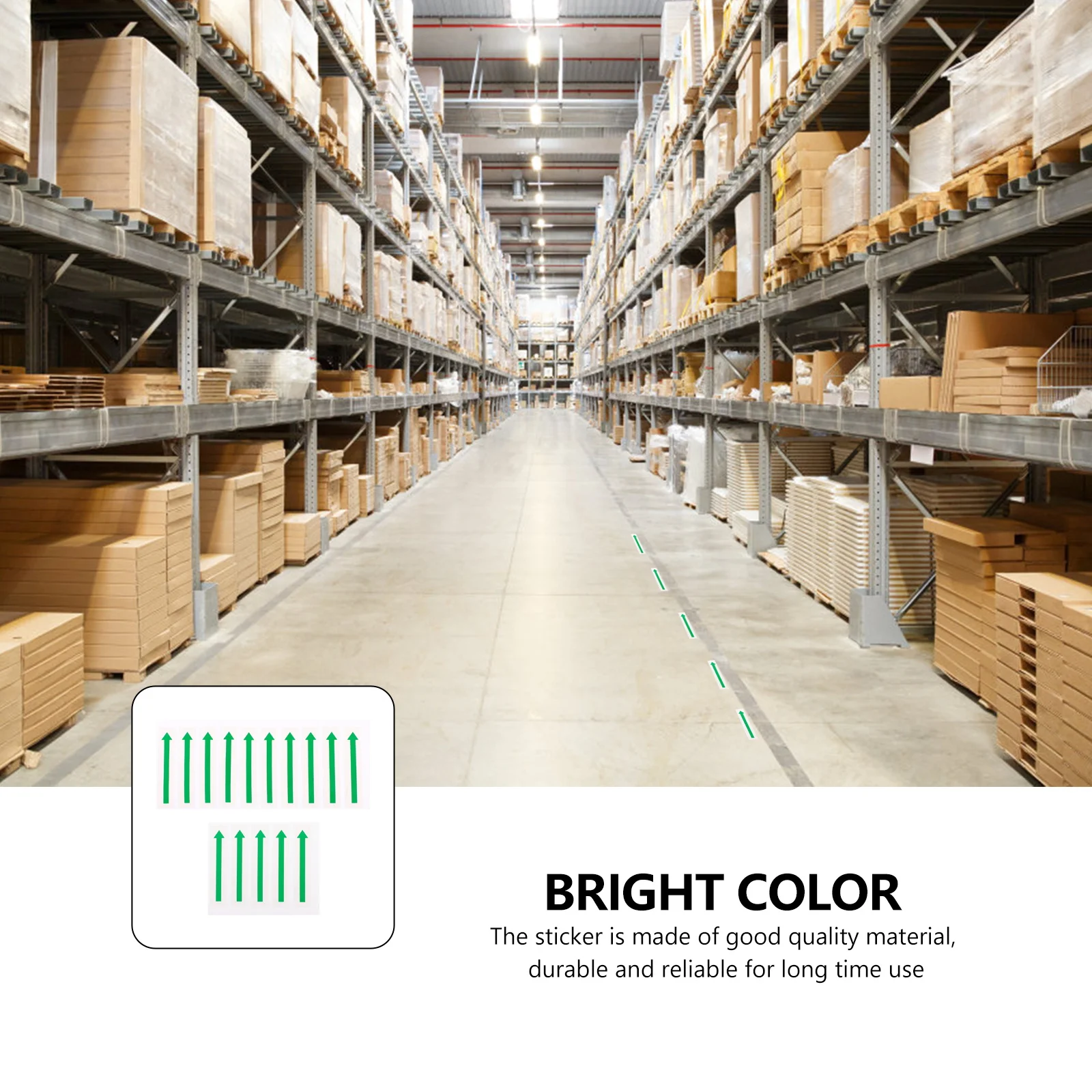 

15pcs Arrow One-Way Indicator Equipment Labels Stickers Warning Direction Label Adhesive Stickers For