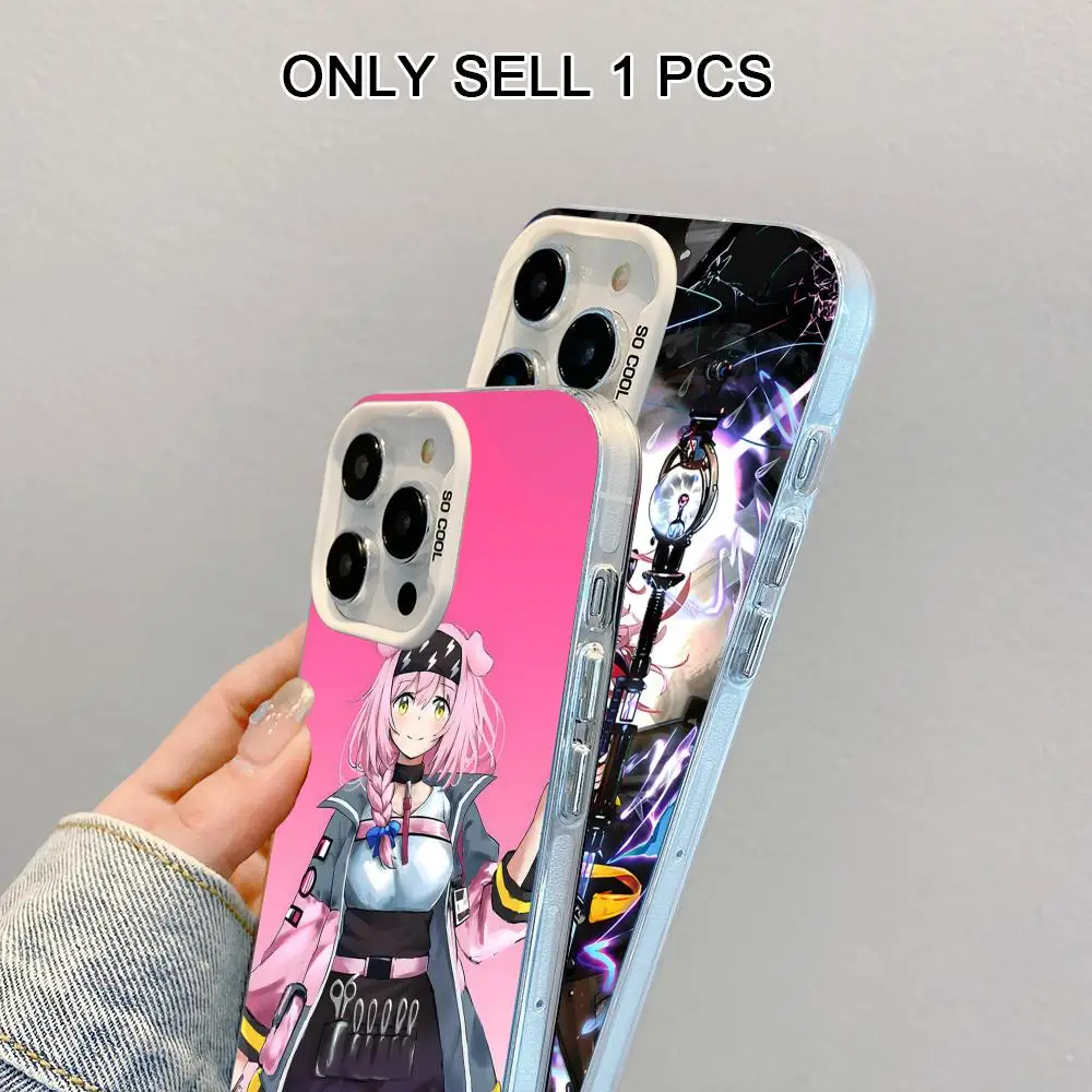 

Arknights Goldenglow White Translucent Mobile Phone Case for iPhone 17 16 15 14 13 12 11 X XR XS Air Pro Max Plus Colorful Cover