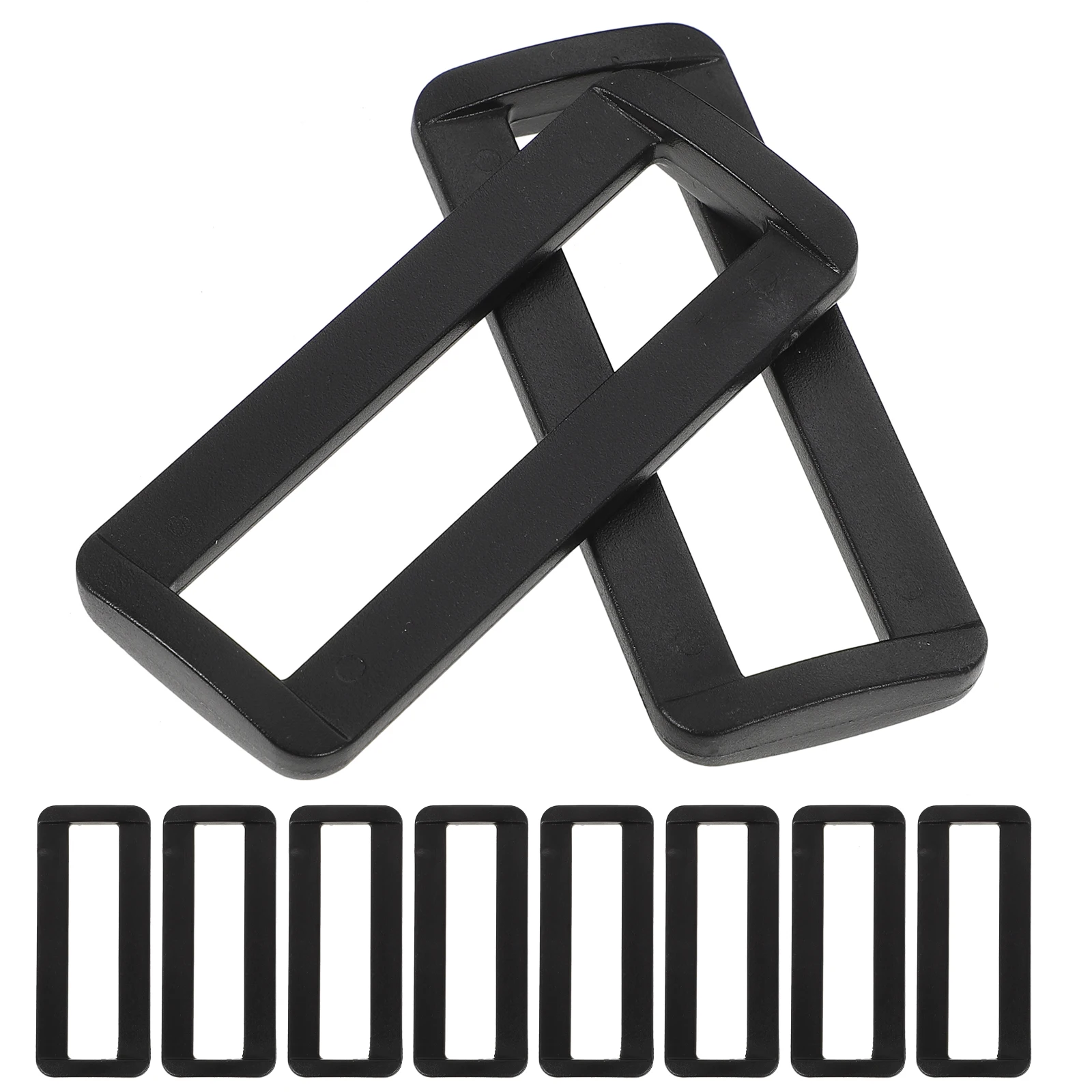 

100pcs Rectangle Buckle Plastic Strap Adjustable Connector Bag Repair Purse Accessories DIY Craft Metal Hardware Rectangle Ring