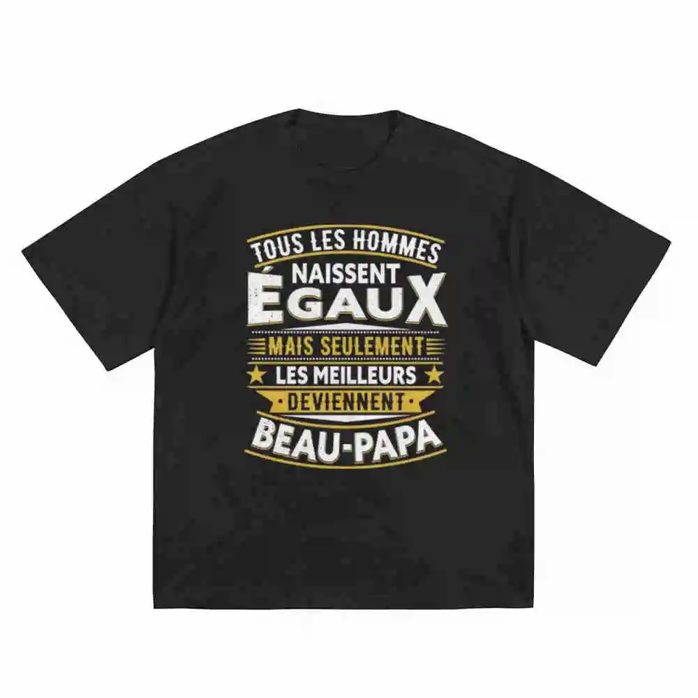 Stepfather Stepdad Great Dad Short Sleeve Tee 100% Cotton T-Shirt