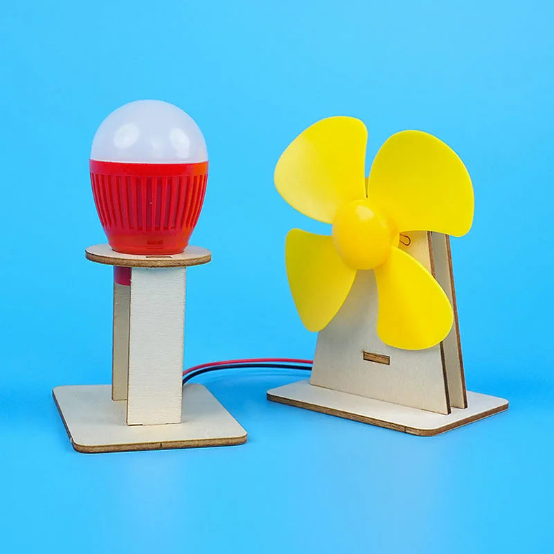 Juguetes científicos para niños, Kit de aprendizaje de física tecnológica STEM DIY, modelo de generador de energía eólica, material didáctico divertido, juguetes educativos
