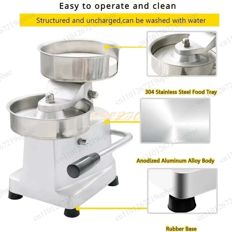 Manual Hamburger Patty Press, 100mm 130mm 150mm Mold, Beef & Chicken Burger Maker