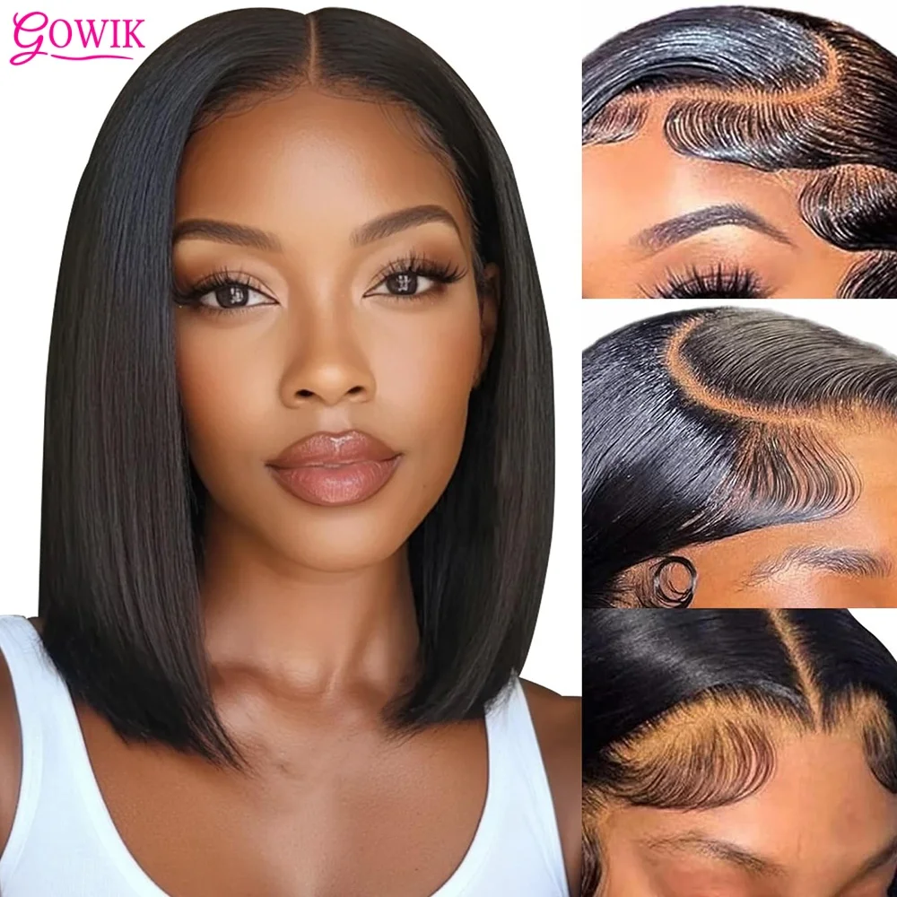 

Парик Боб, человеческие волосы, 12 дюймов, 13x4, парики спереди, человеческие волосы, предварительно выщипанные, плотность 180%, короткие прямые парики, натуральный цвет для женщин