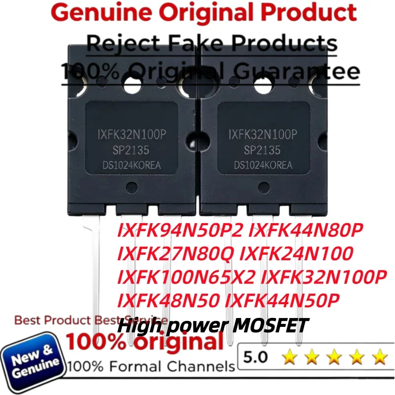 5pcs  Original IXFK94N50P2 IXFK44N80P IXFK27N80Q IXFK24N100 IXFK32N100P IXFK48N50 IXFK44N50P IXFK100N65X2 MOS FET TO-264