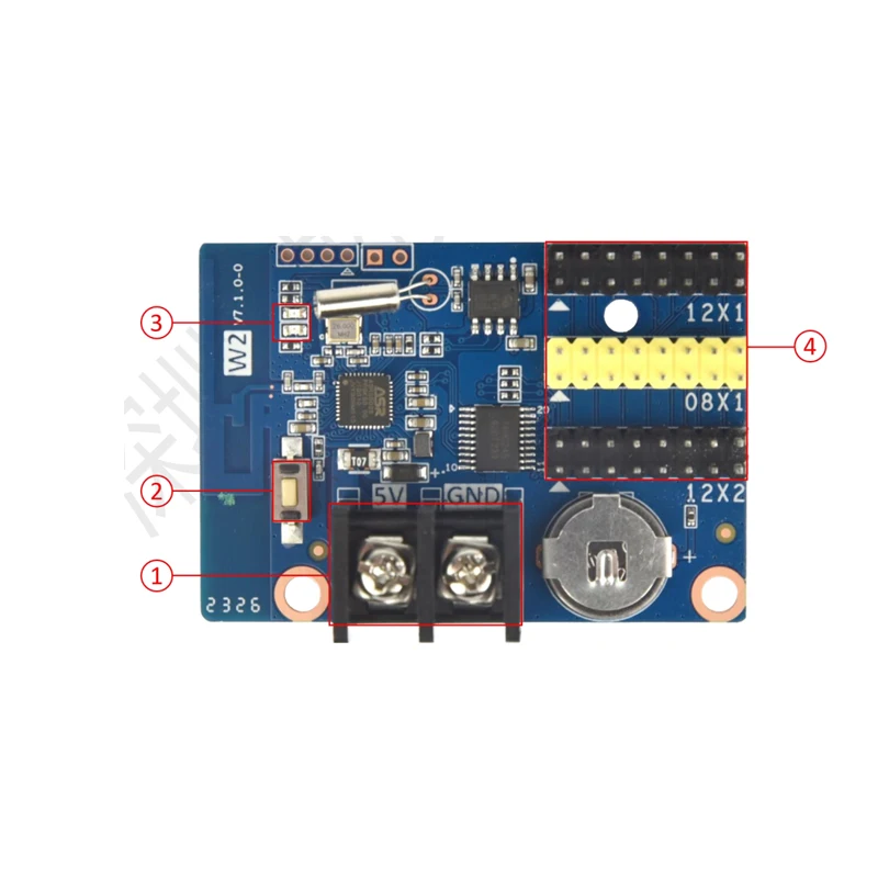 HD-W2 HD-W3A HD-W4A New Wi-Fi Control Card That Supports Mobile App for P10 Single And Dual Color Led Display Screen