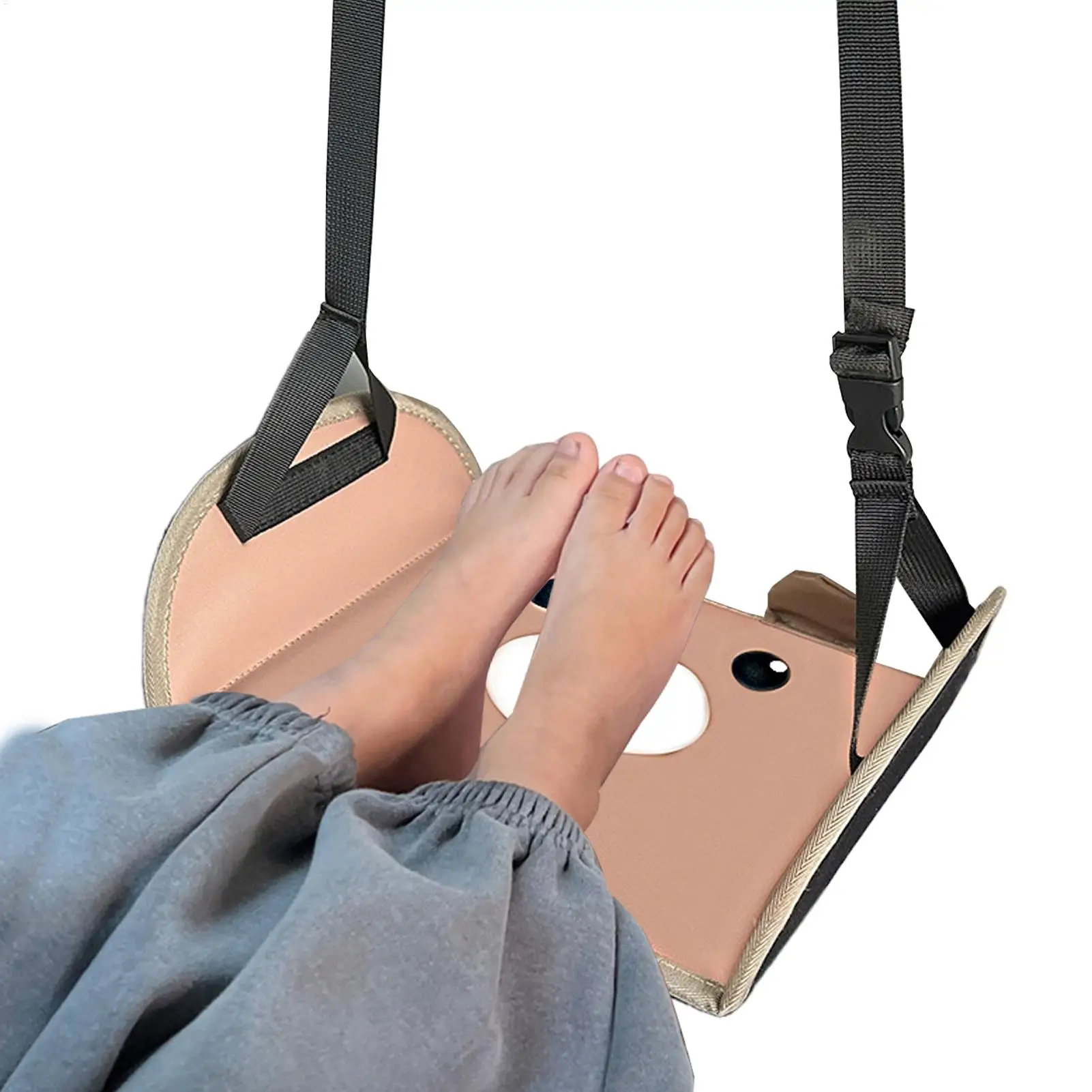 

cute Comfy Hanger Travel Airplane Footrest Hammock Premium Memory Cotton Foot Resting Hammock for Travel Leg Hammock