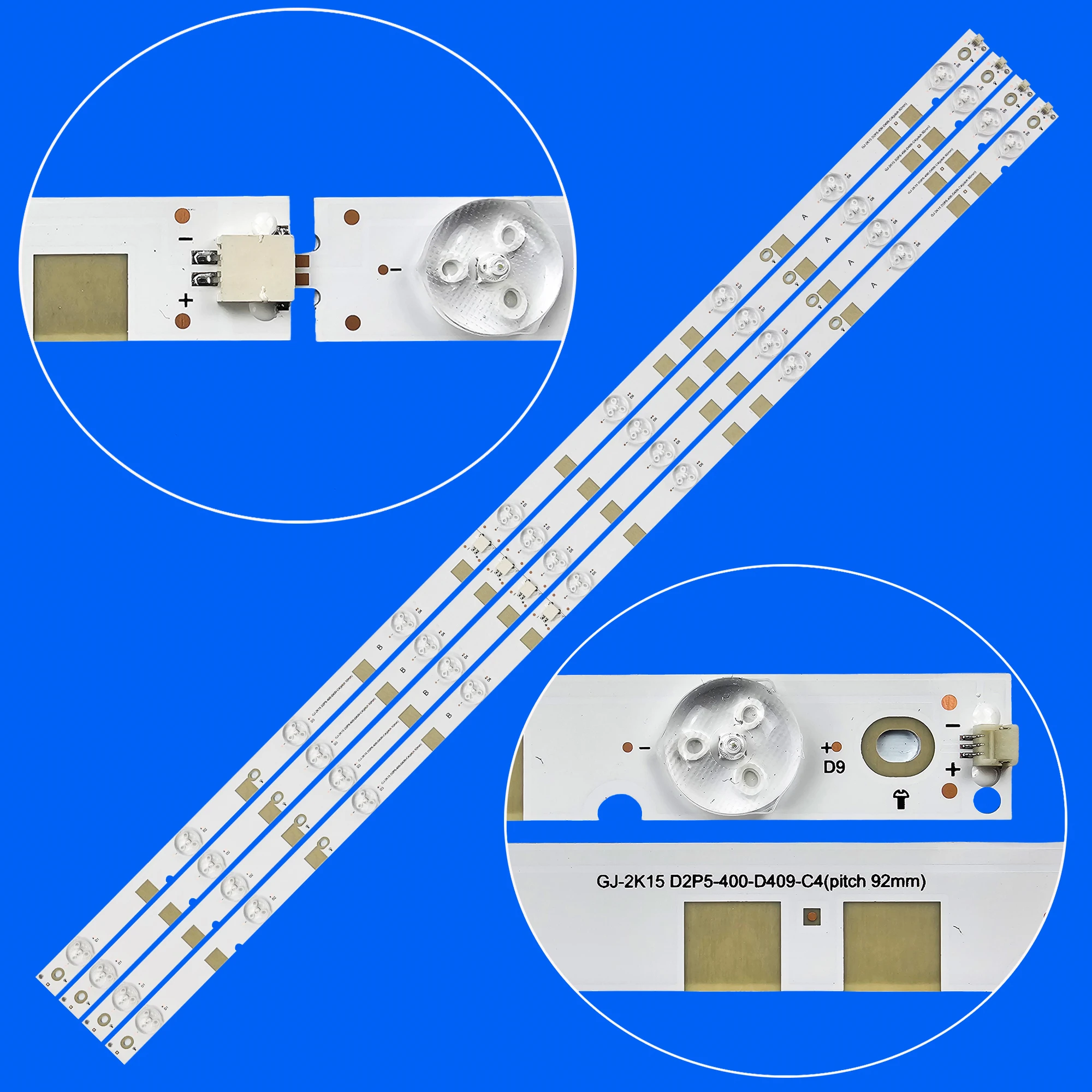 

LED Backlight strip for 40PFT4200/12 40PFT4101/60 40PFK4201/12 40PFK4509 40PFK4100 40PFT5500/12 GJ-2K15-D2P5-400-D409-C4