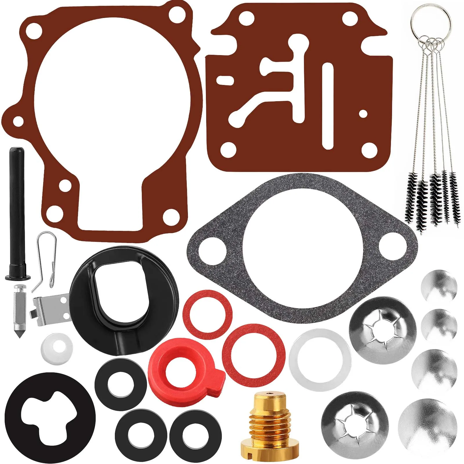 مجموعة إعادة بناء المكربن لمحرك جونسون Evinrude الخارجي 9.9HP 14HP 15HP 18HP 20HP 50HP 55HP 60HP 65HP 70HP 75HP محركات القوارب #6