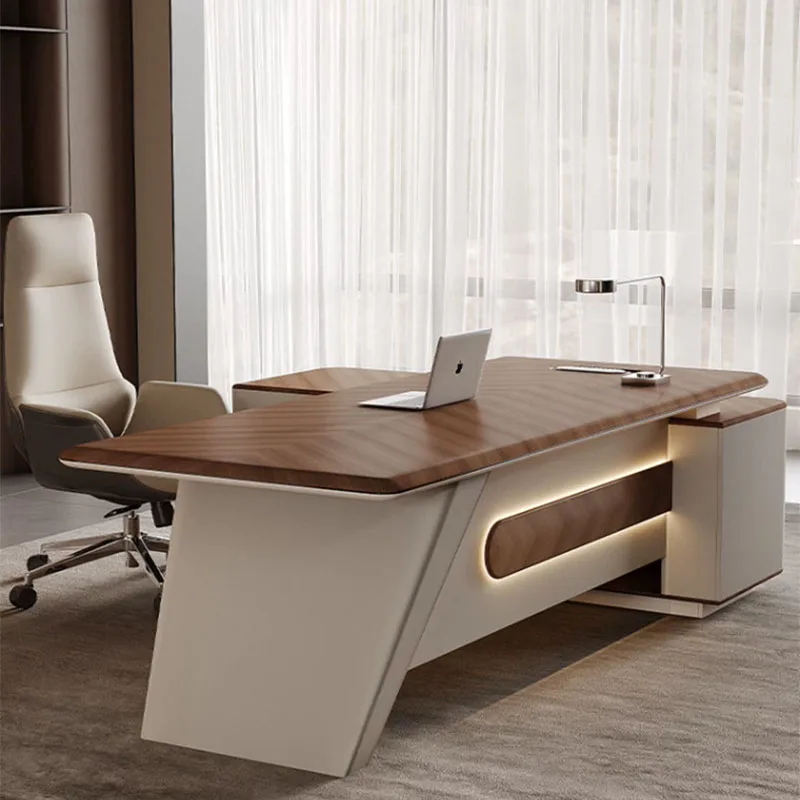 Minimalist Modern Office Desk Executive Luxury Multifunctional Aesthetic Office Desk Display Organizers Tavolo Home Furniture