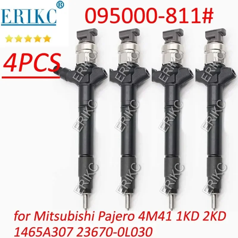 095000-8110 1465A307 Common Rail Injector 23670-0L030 Sprayer For DENSO Mitsubishi Pajero 4M41 Engine 1KD 2KD 23670 0L030