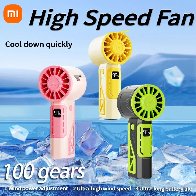 

Летний ручной вентилятор Xiaomi, долговечная зарядка через USB для улицы, портативный подвесной веревочный 100-скоростной настольный бесшумный вентилятор