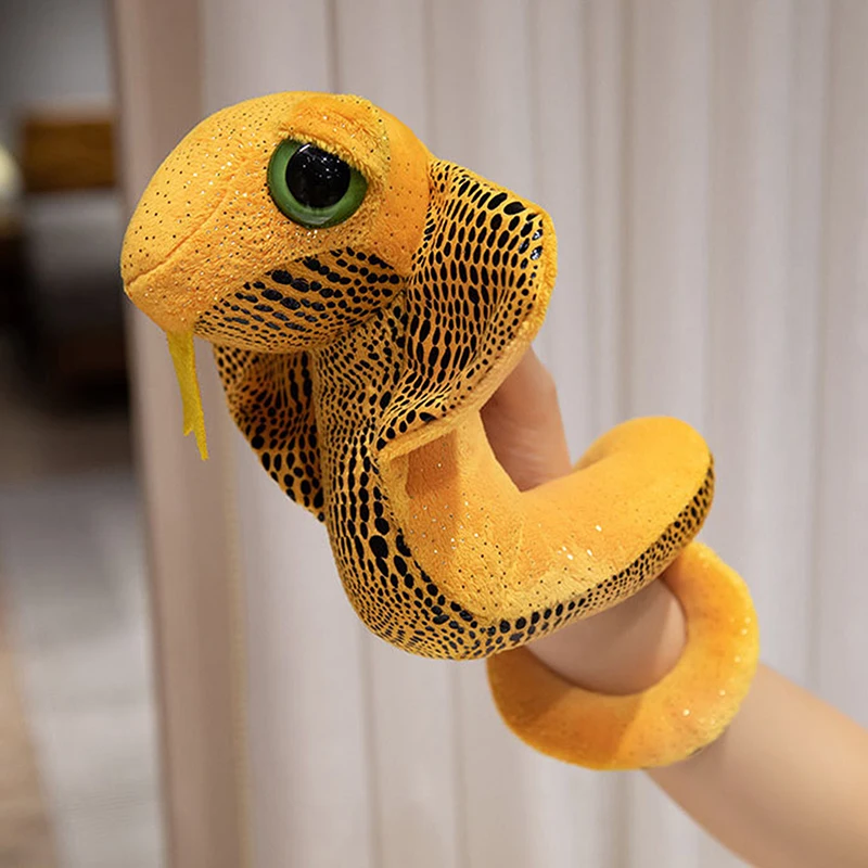 New Year Simulated Sequin Fabric Plush Doll Snake Soft Toys Multicolour Funny Home Decor Throw Pillow Birthday Gifts