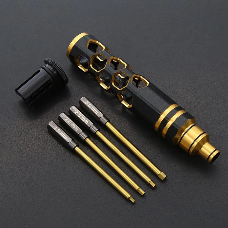 4 In 1 Hexagonal Screwdriver Set For FPV Racing Drones, Helicopters, Airplanes, Cars And Boat Models