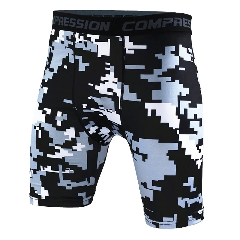 Men Sports Shorts Gym Fitness Short Compression Leggings Camouflage Shorts Men\'s Athletic Shorts Swimming Surfing Trunk