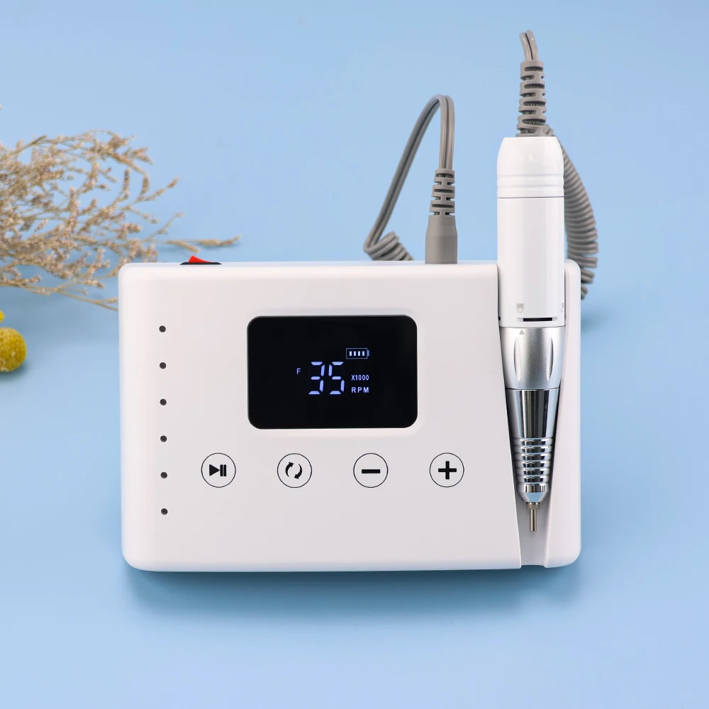 45 ワット高品質 2 で 1 ネイルドリル電気超滑らかなカーボンモーターポリッシュドリリングサンダーネイルマシン用